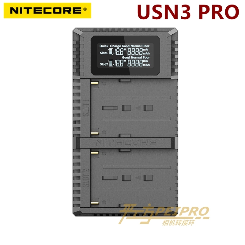 Nitecore USN3    USB QC ,  NP-FM..